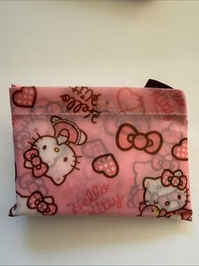 Hello Kitty Pink Bow Heart Large Compact Tote